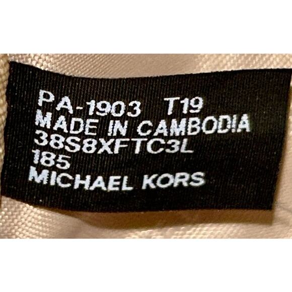 Michael Kors Fulton Large Leather Gold Crossbody Bag 38S8XFTC3L - Picture 9 of 9